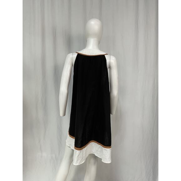Caroline Constas 'Cassia' Black Linen Coverup Dress Size S - NWT - Picture 2 of 5